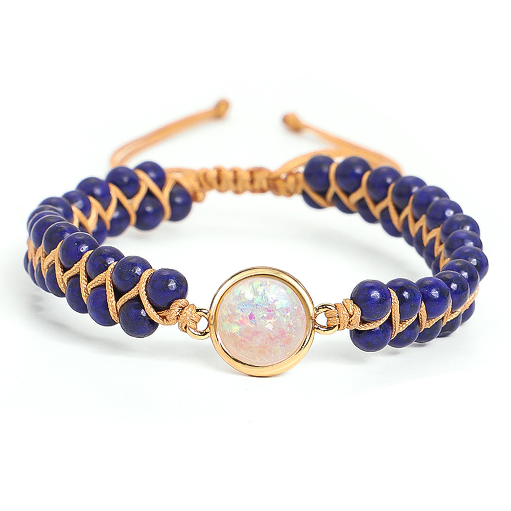 Wholesale Amethyst Opal Double Layer Yoga Bracelet